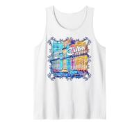 Cuba Scena di Strada dell'Avana Auto d'Epoca Souvenir Canotta