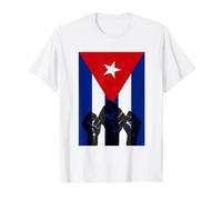 Cuba tshirt, mappe cubane, camicie con bandiera cuba per donne e uomini Maglietta