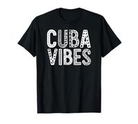 Cuba Vibes Tipografia Modello Tropicale Maglietta