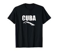 Cuba Vintage Mappa Cubana Cubani Maglietta