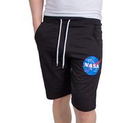 Cuba10 NASA - Pantaloncini Uomo Cotone Leggeri per Boxe, Running, Calcio, Tennis e Palestra - Bermuda Sportivi Estivi NBR02 (XL, Nero)