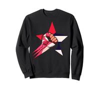 Cuban Boxing Star Power Fist Symbol Felpa