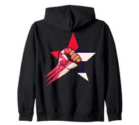 Cuban Boxing Star Power Fist Symbol Felpa con Cappuccio