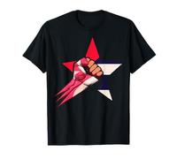 Cuban Boxing Star Power Fist Symbol Maglietta