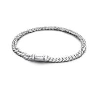 Cuban chain sterling silver bracelet