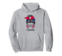 Cuban Cubana Girl Cuban Heritage Cuba Flag Felpa con Cappuccio