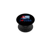 Cuban Flag Cuba Design Miami Spanish Cuban PopSockets PopGrip Adesivo