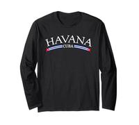 Cuban Flag Cuba Havana Caribbean Vacation Maglia a Manica
