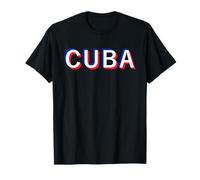 Cuban Flag Cuba Havana Caribbean Vacation Maglietta