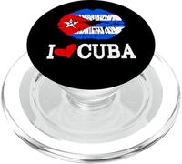 Cuban Flag Cuba Miami Spanish Cuban Roots T-Shirt PopSockets PopGrip per MagSafe