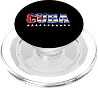 Cuban Flag Cuba Miami Spanish Cuban Roots T-Shirt PopSockets PopGrip per MagSafe