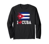 Cuban Flag Cuba T-Shirt Miami Spanish Cuban Maglia a Manica