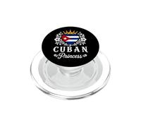Cuban Princess Cuba Flag Proud Cuban Girl PopSockets PopGrip per MagSafe