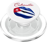 Cubanita Lips Formed by the Cuban Flag Design PopSockets PopGrip per MagSafe
