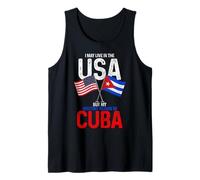 Cubano Americano La mia Storia Iniziata A Cuba Pride Vintage Canotta