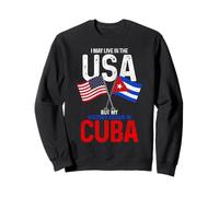 Cubano Americano La mia Storia Iniziata A Cuba Pride Vintage Felpa