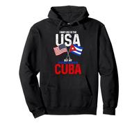Cubano Americano La mia Storia Iniziata A Cuba Pride Vintage Felpa con Cappuccio