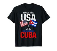 Cubano Americano La mia Storia Iniziata A Cuba Pride Vintage Maglietta