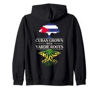 Cubano coltivato con Radici di Yardie Cuba Giamaicana Cuba Giamaica Felpa con Cappuccio