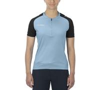 Cube ATX WS Half Zip CMPT S/S - maglia ciclismo - donna S Blue woman