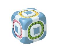 Cube Bean Puzzle Toy - Cubo magico con dita rotanti 3 x 3, puzzle di manipolazione a punta di dita, puzzle creativo portatile, divertente gioco di destrezza | meccanismo liscio per i regali di