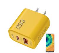 Cube de chargeur 20 W - tête de chargeur, bougie à Murale | adaptateur à Double Port USB + PD pour la Charge Rapide, Bloc de d'alimentation convivial pour les phone, tablettes, AUTO USO DI