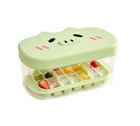 Cube Dispenser System | ABS 24 Cavity Reusable White Pink 19,8 x 12,6 x 8,8 cm Bin Cover Press Eject | Coffee Cocktail Whiskey Beverage Party Chill Drinks | Kitchen Home Bar Picnic Travel Fun Use en