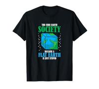 Cube Earth Society Flat Earth Planet Solo Stupido Amante dello Spazio Maglietta