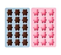 Cube Ice Mold, Silicone Ice Tray, Food Grade Freezer Mold, 2 Piece Easy Release Design for Whiskey Cocktail Bourbon Home Kitchen Bar Restaurant Summer Party Holiday Use, SturdyLeakproof Maker