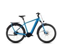 Cube kathmandu hybrid comfort pro 800 bicicletta elettrica da trekking enviolo trekking belt 800 wh 700 mm blu azzurro 2026