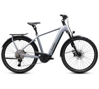 Cube Kathmandu Hybrid EXC 800 grigio ardesia e cromato RH 54 cm