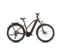 Cube kathmandu hybrid pro 800 trapeze bicicletta elettrica da trekking shimano deore deore xt 12s 800 wh 700 mm sun glow rosso arancione 2026