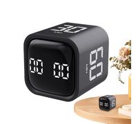 Cube Kitchen Timer - Orologio con sensore di inclinazione, suono regolabile | Blocco sensore | Insegnamento scolastico in aula, risparmio energetico alimentato a batteria, dispositivo compatto per conto