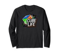 Cube Life Puzzle Solver Speedcuber Enthusiast Maglia a Manica