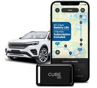 Cube Localizzatore GPS per veicoli per bambini e cani Mini GPS Tracker Dispositivo di localizzazione in tempo reale in tutto il mondo SOS Pings Geofence + batteria ricaricabile richiede abbonamento