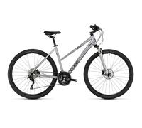 Cube Natura EXC polarsilver'n'black 2024 Trapezio RH 46 cm
