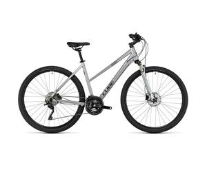 Cube Natura EXC polarsilver'n'black 2024 Trapezio RH 46 cm