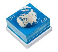 Cube Note - Calendario Carta 3D, Scultura Pad | Promemoria Data Artistico, Regalo Memo Display Tutto L'anno Per La Configurazione Tavolo, Conto Alla Rovescia Decorazione