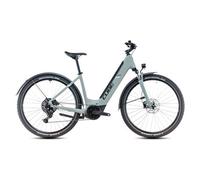Cube nuride hybrid performance 500 allroad easy entry bicicletta elettrica ibrida shimano cues 9s 500 wh 29 swamp grey green 2025