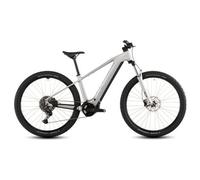 Cube reaction hybrid one 600 mtb hardtail elettrica shimano 10s 600 wh bosch 100 nm 27 5 grigio lucido 2026