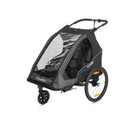 Cube Rimorchio bici per bambini Double PURE nero e grigio