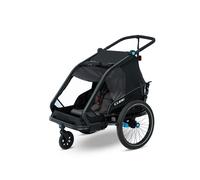 Cube Rimorchio per bicicletta per bambini Double CMPT nero