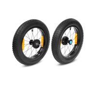 Cube Ruote grasse posteriori per rimorchio bici per bambini Doppio nero