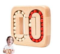 Cube Spinner - Wood, 4,53 x 5,12 x 0,79 in Magic Bean Rotating Puzzle and Stress-Relief Toy | Concentration-Boosting, Magic Bean Puzzle per bambini, adulti, ufficio desk, viaggi, Home