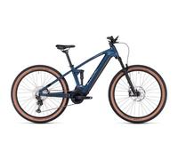 Cube stereo hybrid 120 race 750 electric full suspension mtb shimano deore xt 12s 750 wh 29 petrol blue