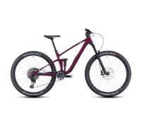 Cube stereo one44 c 68x slx full suspension mtb sram gx eagle axs 12s 29 rosa vino rosso