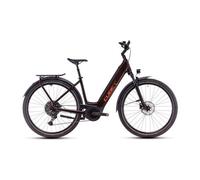 Cube touring hybrid pro 625 easy entry electric hybrid bike shimano cues 11s 625 wh 700 mm cinnamon brown orange 2025