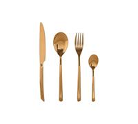 CUBERTERIA SET 16 INOX 1,8X0,8X23,5 2MM DORADO