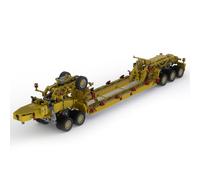 Cubertime Blocchi da costruzione per rimorchi a pianale pesante, scala 1:19 Technic Pallet Car con sospensione a 5 assi, kit modello fai da te (2407 pezzi)