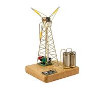 Cubertime Kit di saldatura fai da te Lampada a vento in metallo, scultura steampunk, luce notturna rotante, progetto STEM per adulti 16+, decorazione da scrivania in ottone preformata